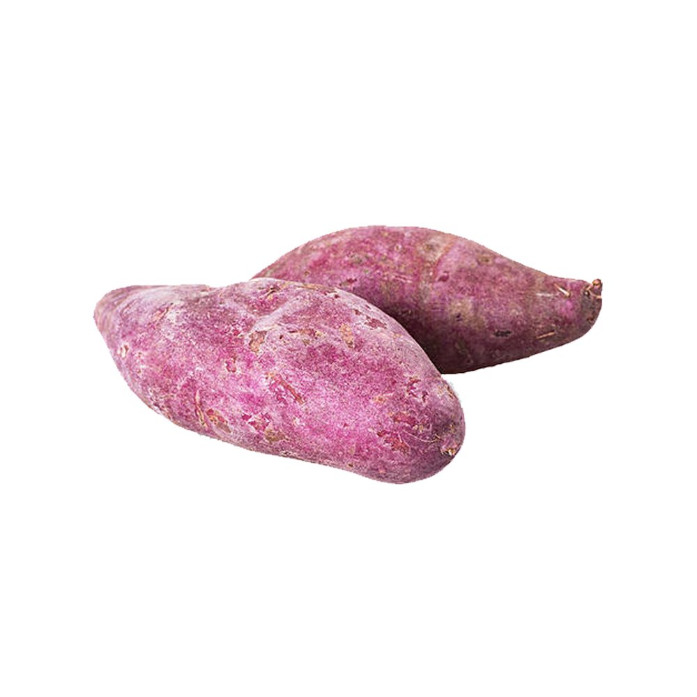 Purple sweet potato powder macro photography