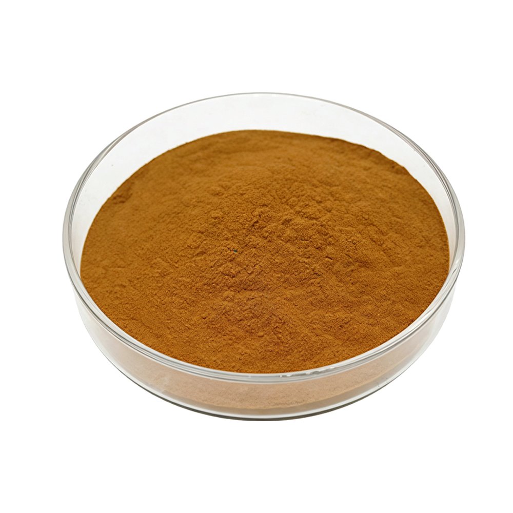 Brown fine Pomegranate Peel Extract powder detail